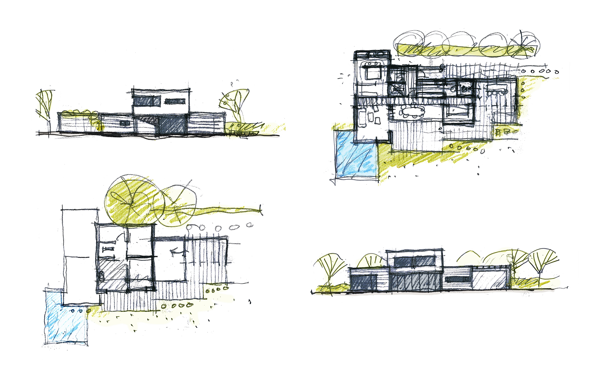 Nordsjøvegen 1801, innledende skisser